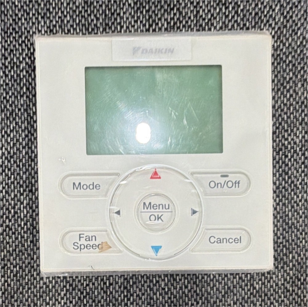 Daikin Programmable Wall-Mounted Thermostat White Digital Display Push Button