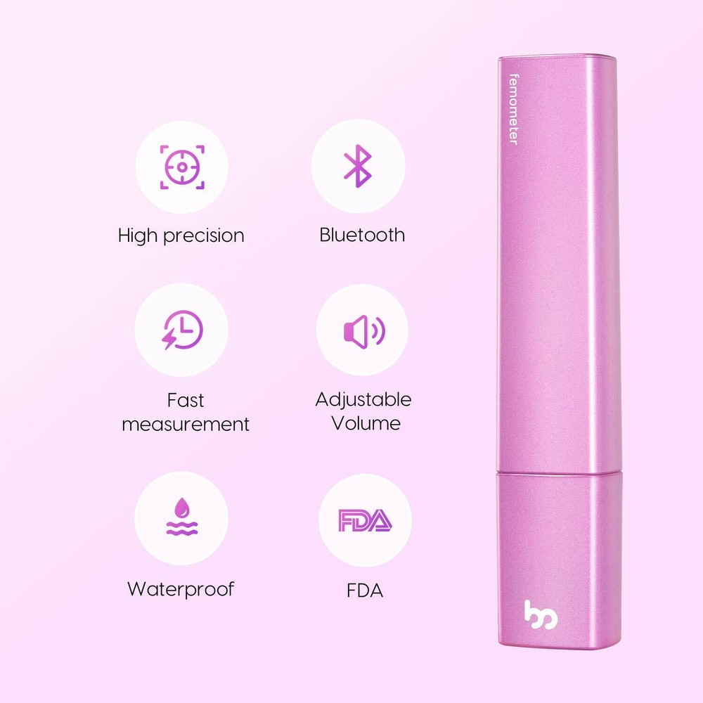 Basal Thermometer for Ovulation, Intelligent Quiet Bluetooth Thermometer Purple