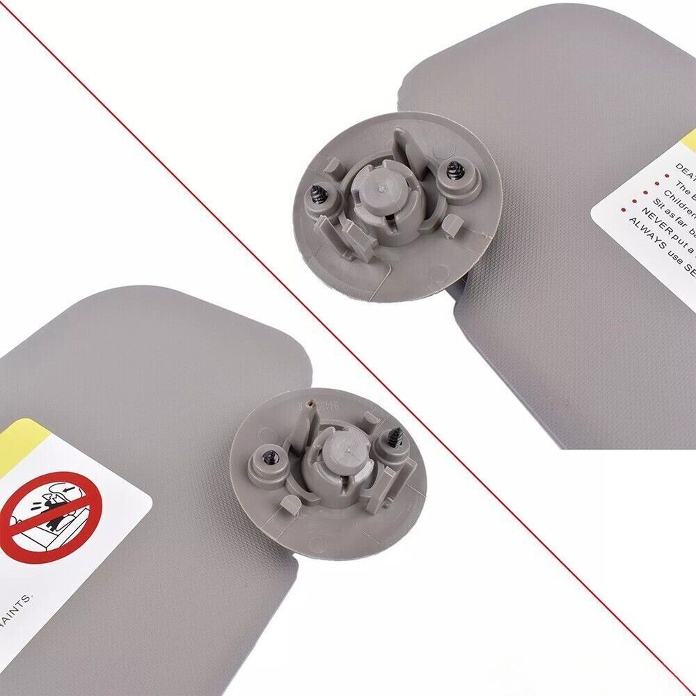 Sun Visor Set for Chevrolet Driver + Passenger Side Gray
