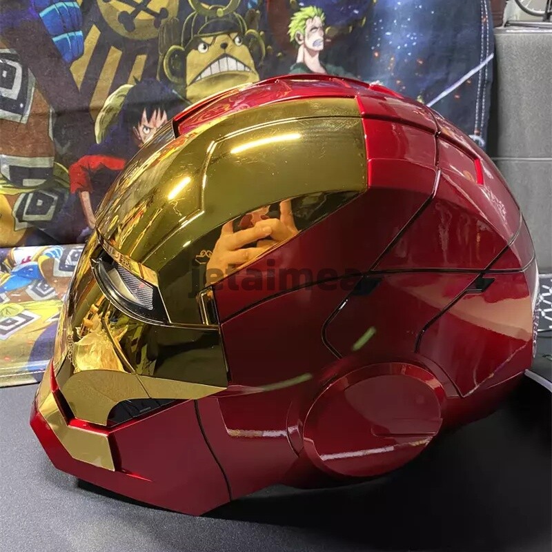 US! Iron Man Gold Mask Cosplay AUTOKING MK5 1:1 Helmet Wearable Voice-control
