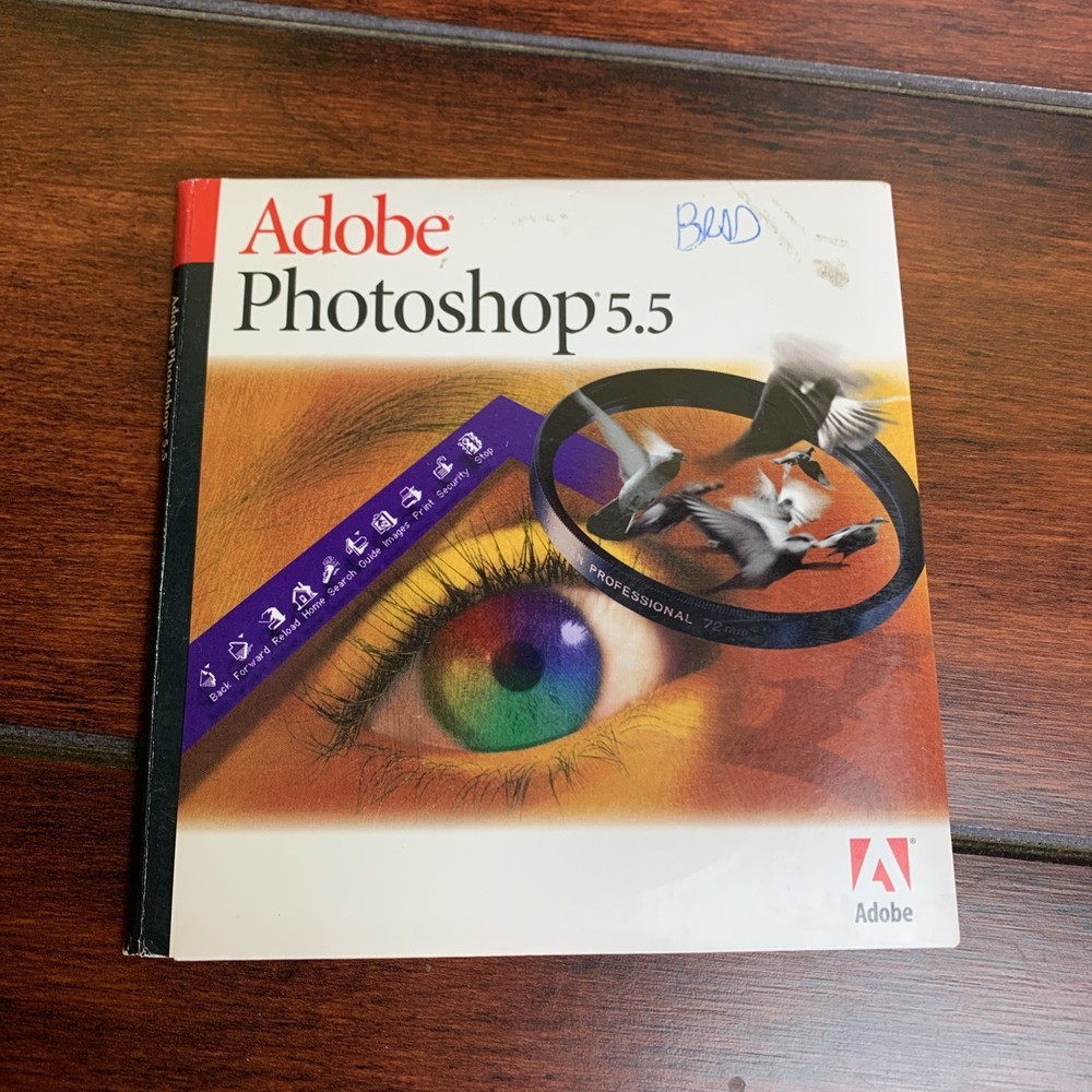 1999 Photoshop 5.5 for Macintosh MAC Serial Number CD, Windows/MAC Training Disk