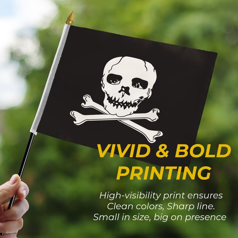 AGAS MFG Jolly Roger Pirate Flag – Multi variation - Durable Flags
