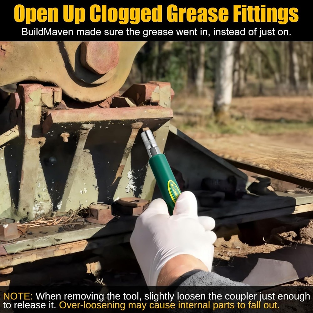 Grease Fitting Cleaning Tool -Grease Zerk Cleaner, Green