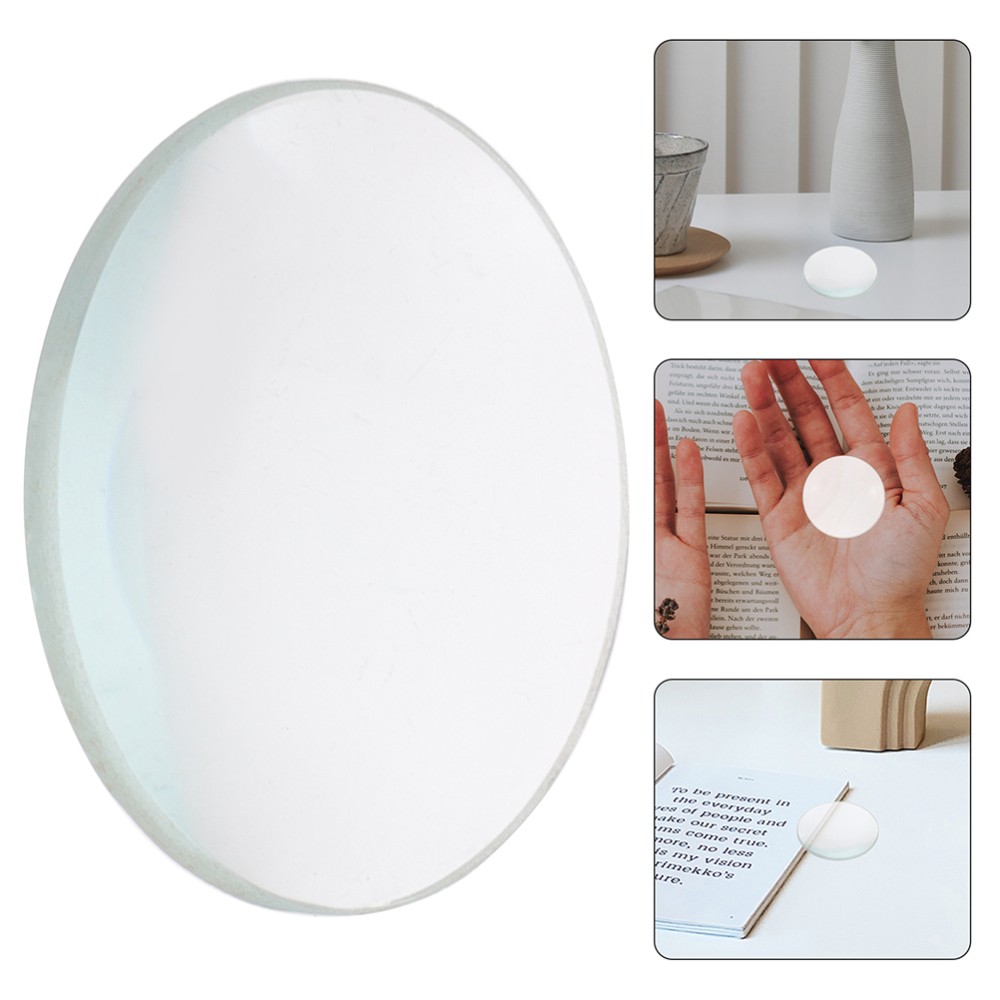 2 Pcs Convex Lens Science Classroom Optics Kits Teaching Tool Mirror Small"