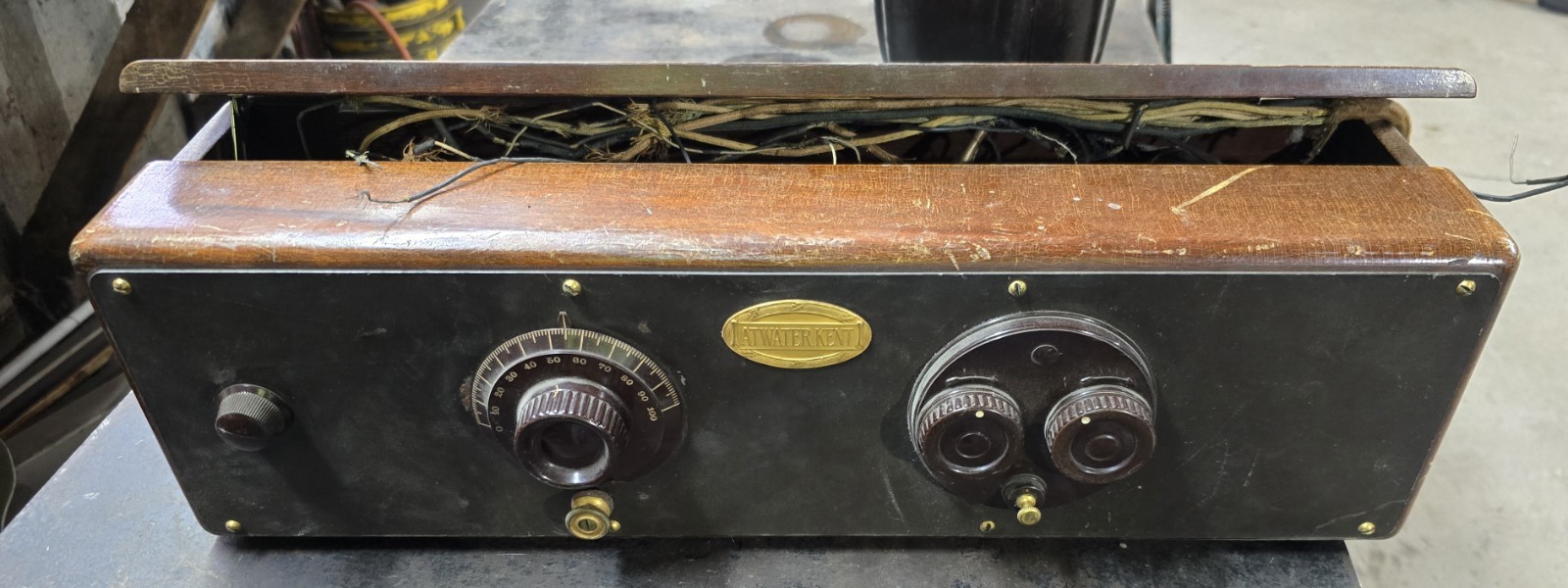 Vintage 1920's Atwater Kent Speaker and Radio