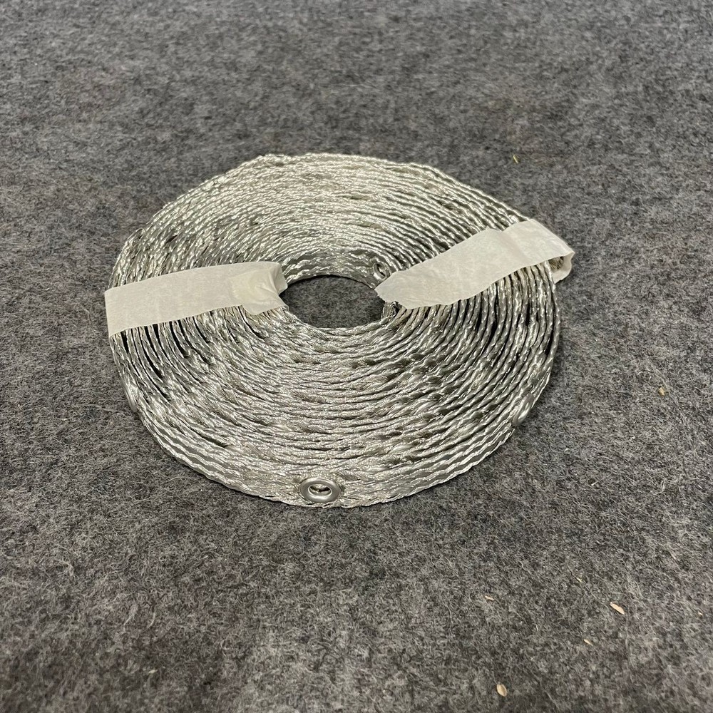CORNING 80610096143 1/2" x 25Ft. Grounding Braid with Eyelets