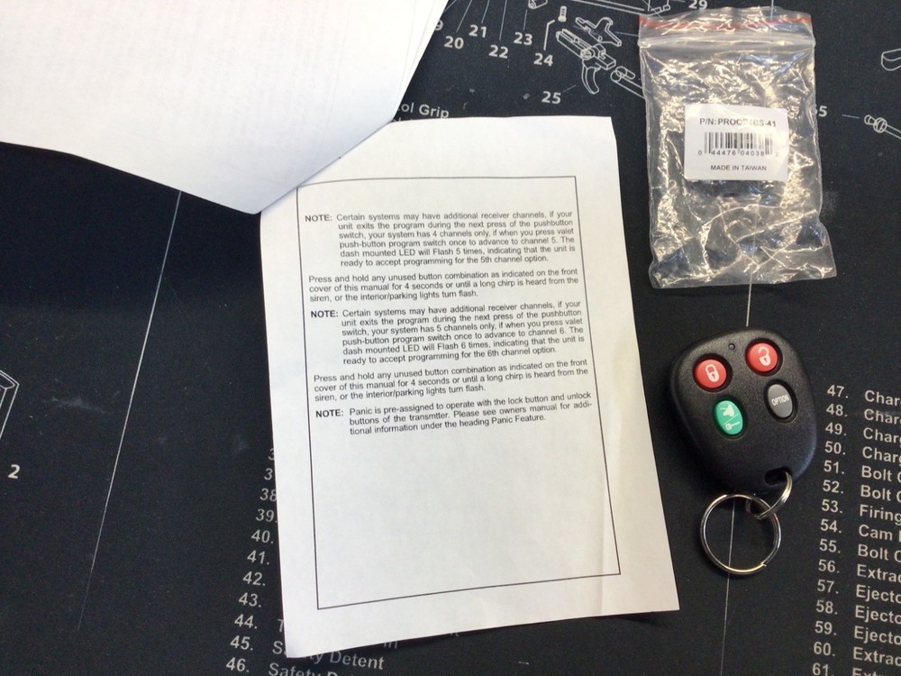 Audiovox PRO-OE4BS replacement remote NEW.