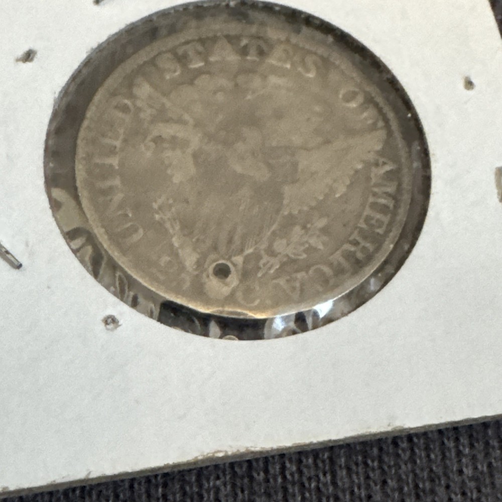 1805 Draped Bust Eagle 25c Coin Holed