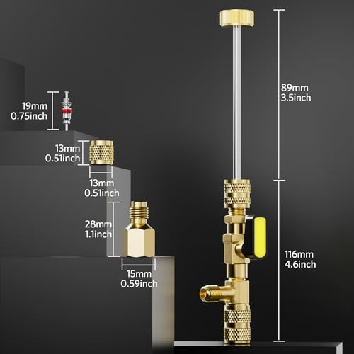 Valve Core Remover Installer Tool with 1 Valve Core Remover + 31 Accessories