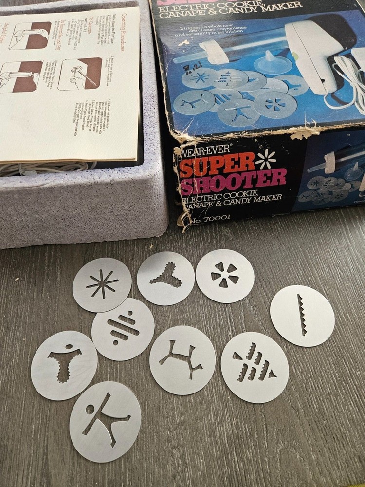 Vintage Super Shooter Electric Cookie Canape candy maker