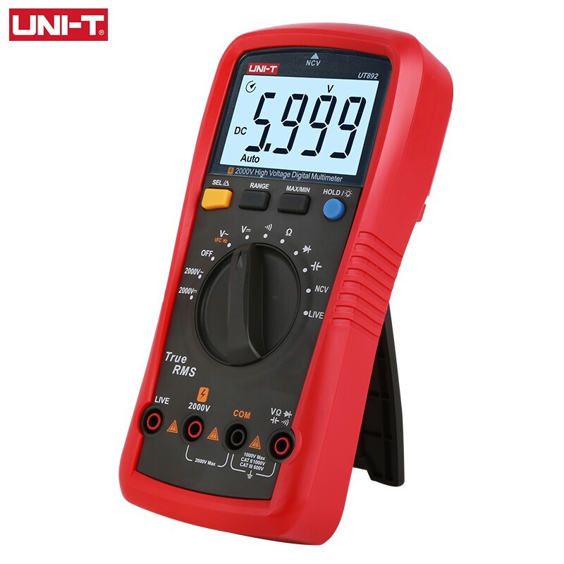 UNI-T UT892 Digital Multimeter True RMS AC DC Voltmeter Capacitor Tester Freque