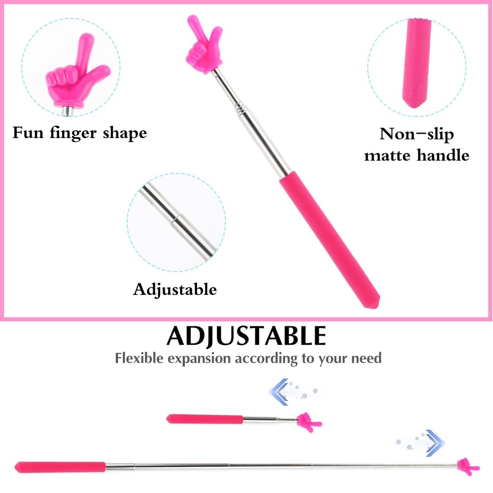 DIVINA VITAE Telescopic Teacher Pointer Extendable Stick for Pink
