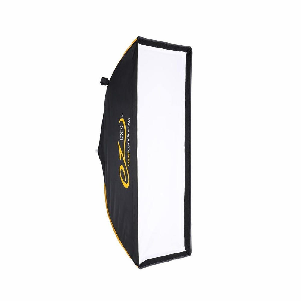Glow EZ Lock 12x36" Quick Strip Rectangular Bowens Mount Softbox Bundle with Fla