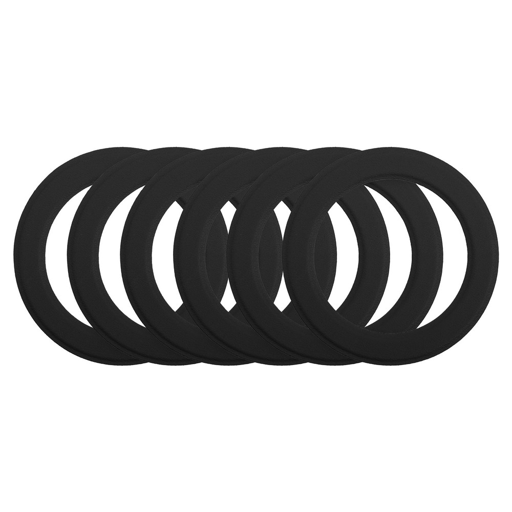 6Pcs Magnetic Sticker Ring, Magnetic Adapter Ring, Black