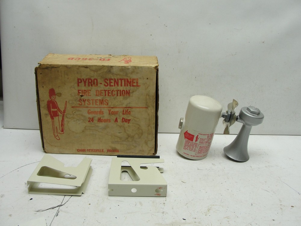 Pyro Sentinel Fire Detection Systems FD-36CD New Original Box Antique Detector