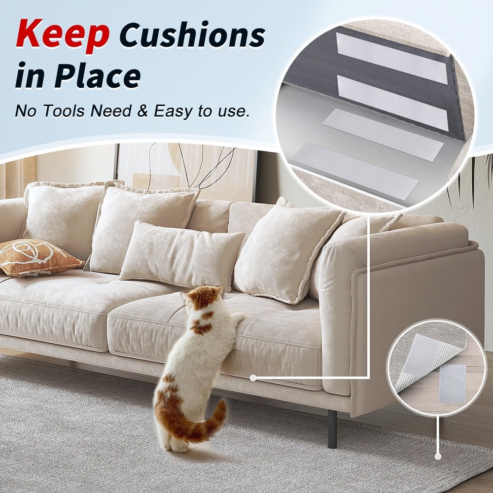 4 Inch x 20Ft Hook and Loop Strips with Adhesive, Double Sided Self Adhesive,...