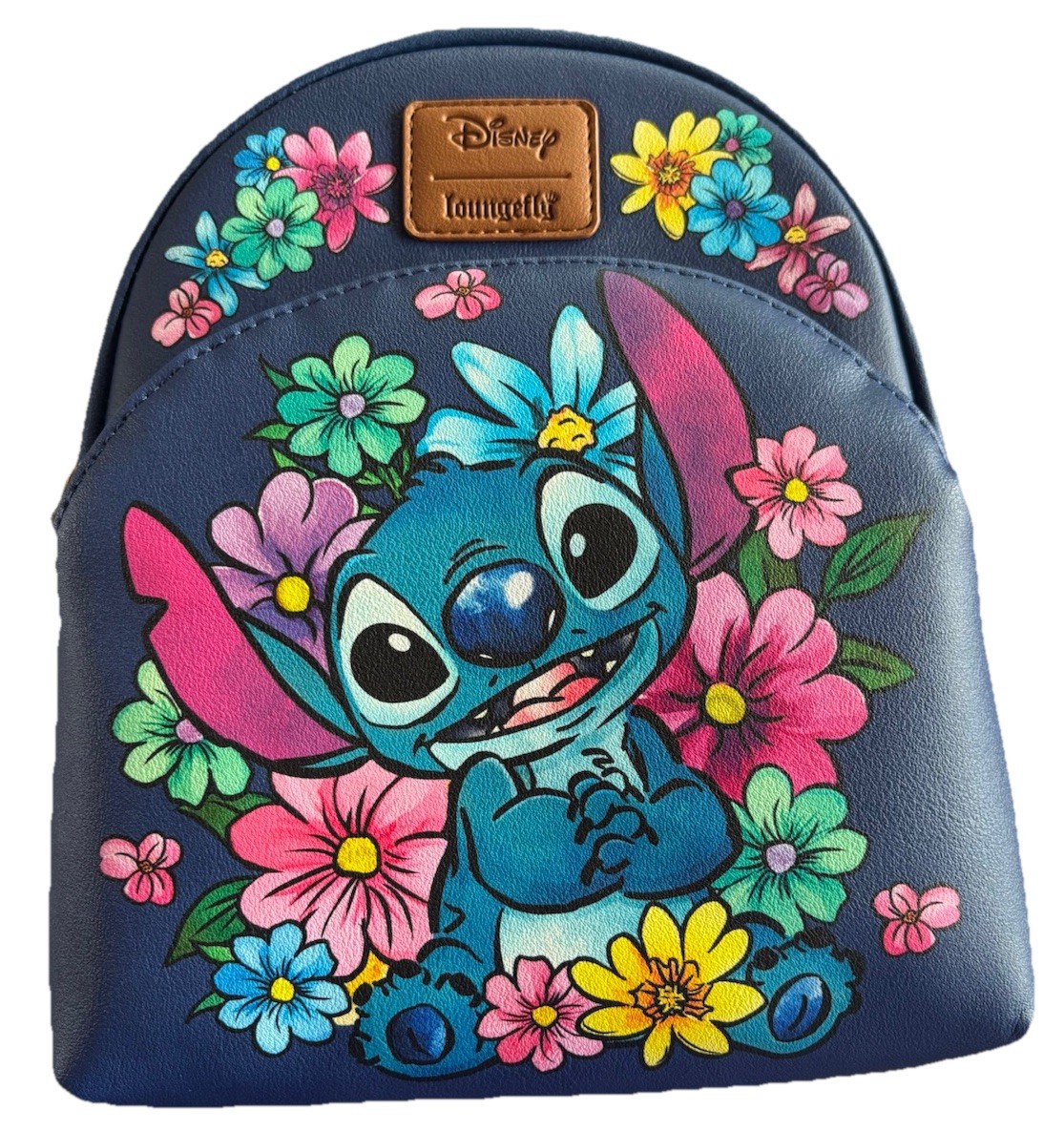 LOUNGEFLY DISNEY STITCH FLORAL MINI BACKPACK NWT