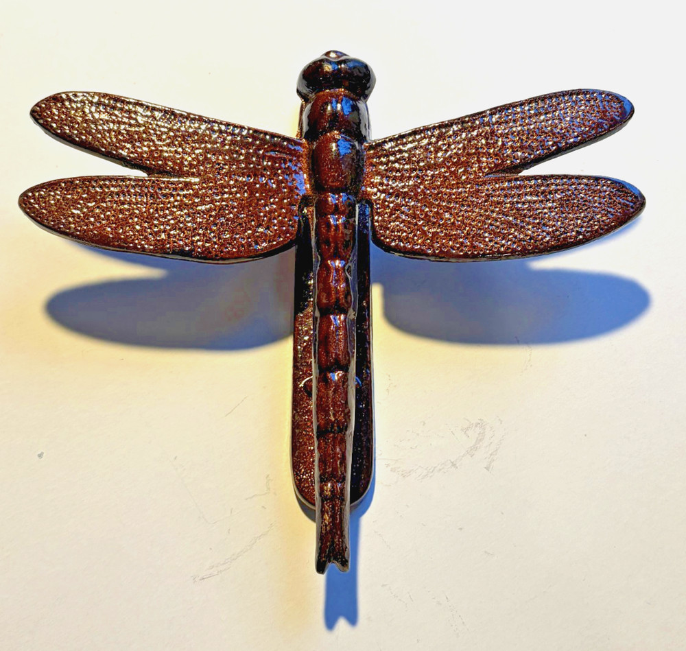 Solid Metal Dragonfly Doorknocker