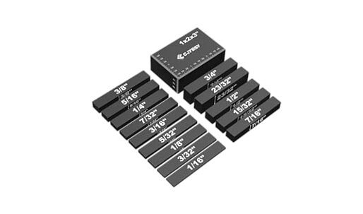 Setup Blocks Woodworking Tools - 15 PCS Height Gauge Block Set with Precision