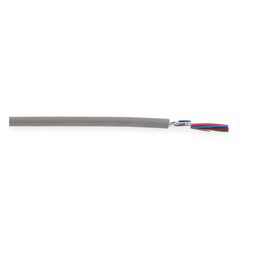 CAROL C0763A Data Cable,Riser,6 Wire,Gray,100ft 20LA11