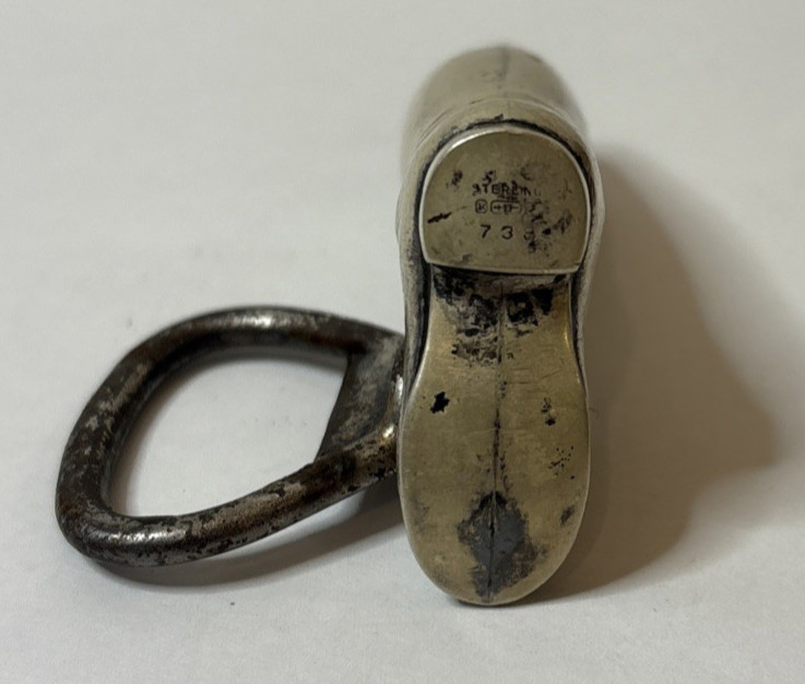 Antique Sterling Silver Riding Boot, Blackington & Co. #738