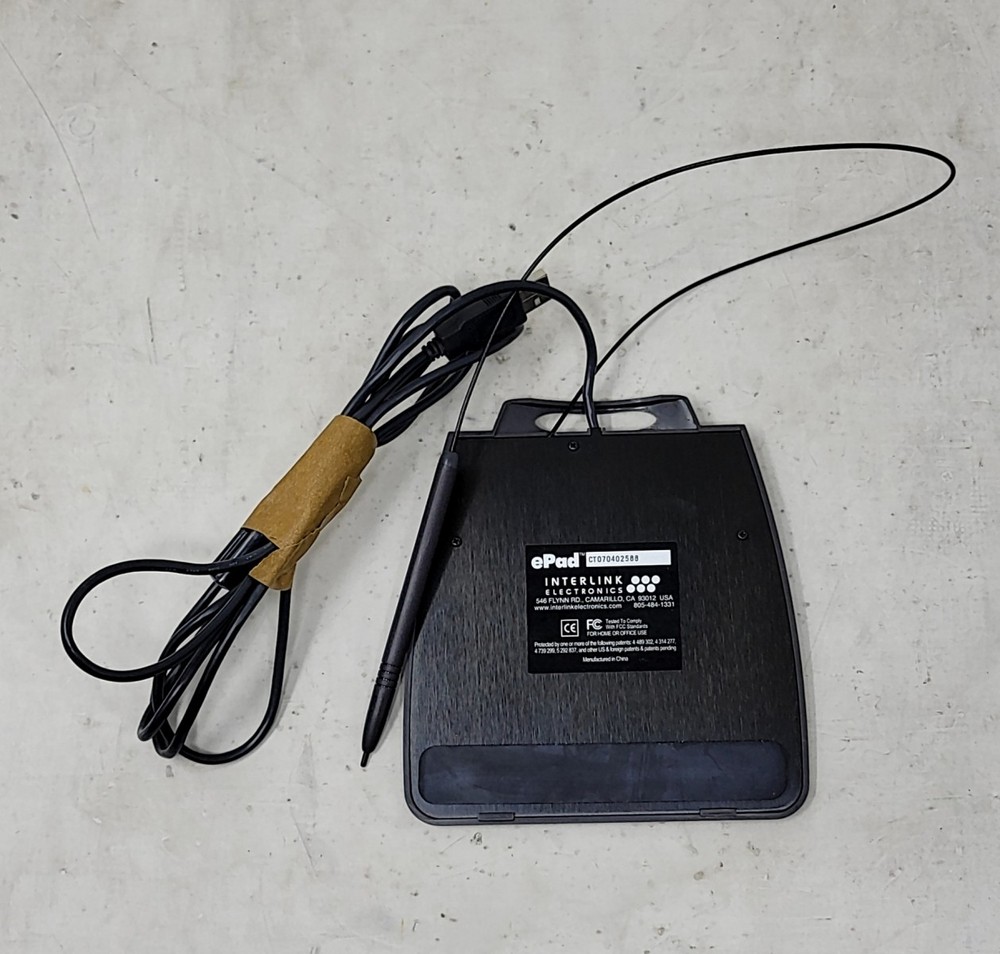 Interlink Electronics VP9109 epad Electronic Signature Pad USB SEE NOTES