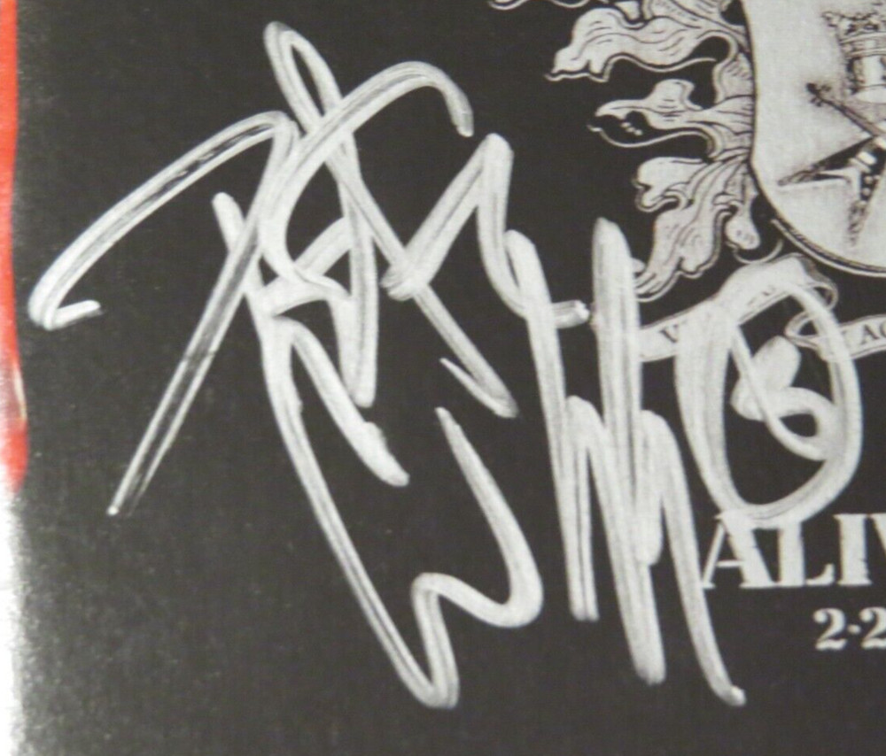 KISS ALIVE IV SYMPHONY AUTOGRAPH CD BOOKLET