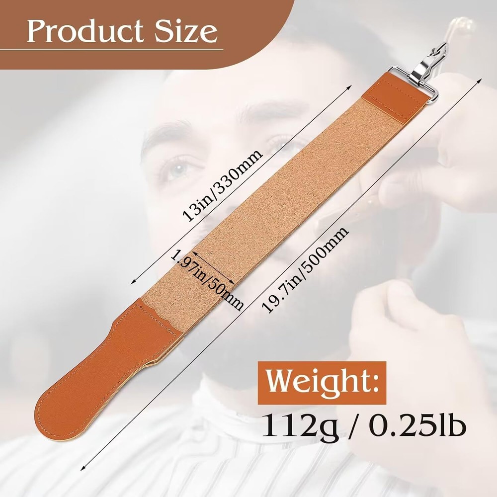 Straight Razor Strop Leather Sharpening Strap Barber Brown