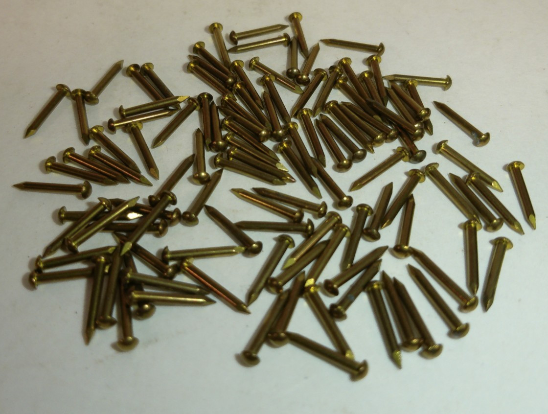 Vintage 1/2" Copper Nails - 1 oz Bag - Approx. 100 Per Bag