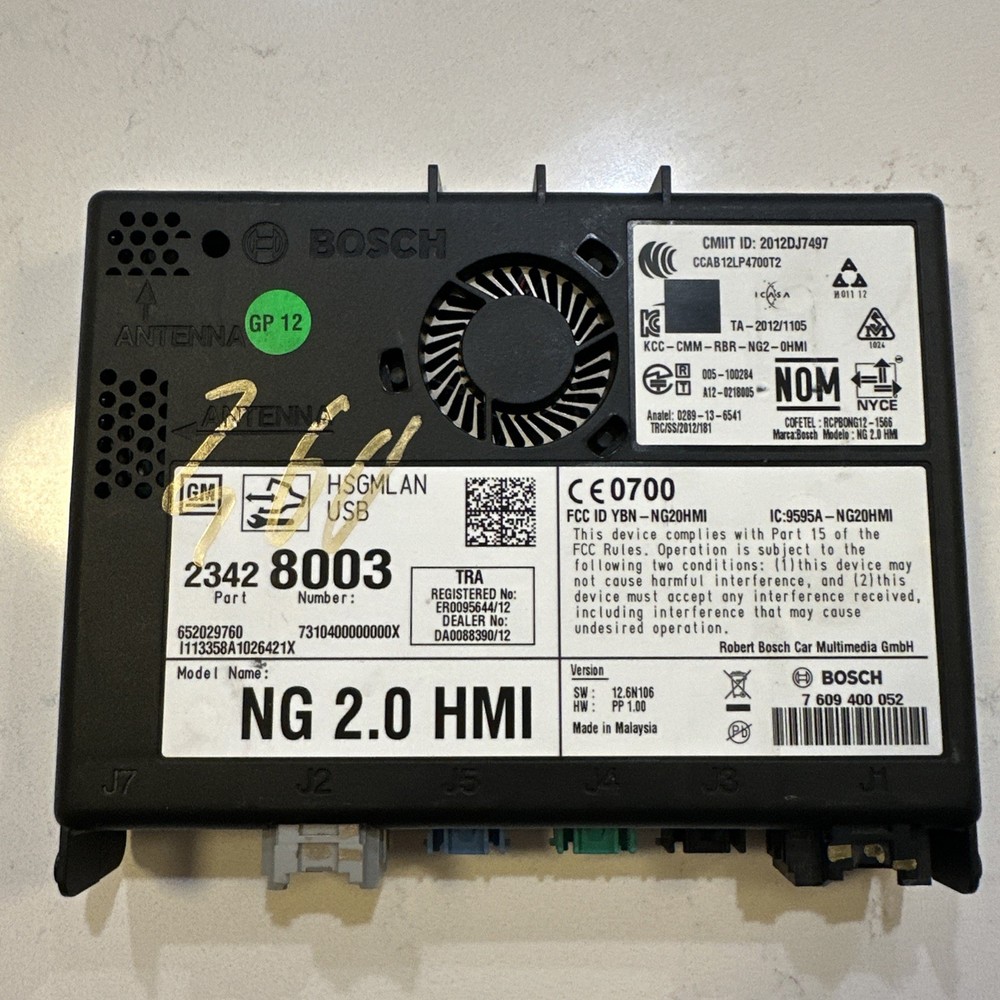 2014-2015 GM HUMAN MACHINE INTERFACE HMI MODULE OEM *UNLOCK EXTRA FEE* 23428003