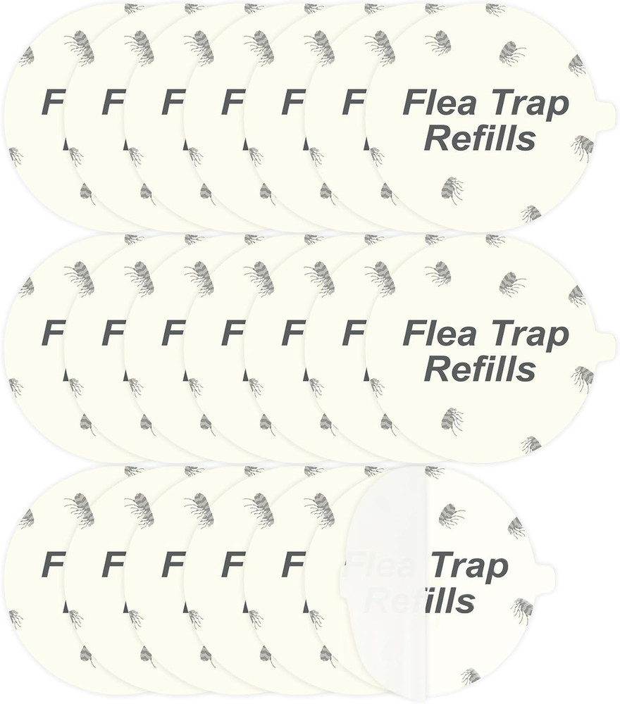 20 Pack Flea Trap Refill Discs Replacement Glue Boards 7.1 Sticky Pads Fits New