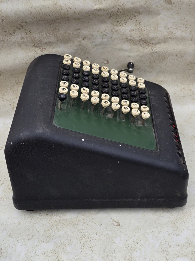 Antique 1920's Burroughs, 9 Column, 7 Row Calculator, Adding Machine - A589932