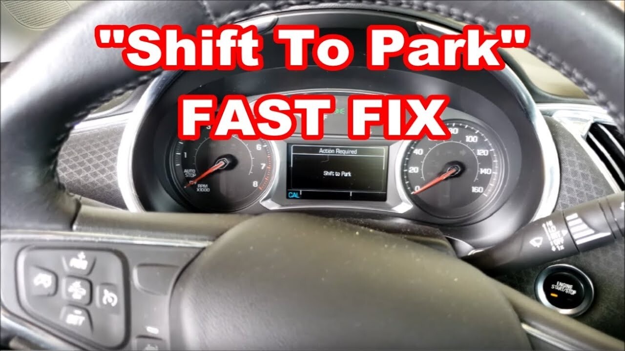 GMC Arcadia Gear Shift to Park Transmission Error Fix Repair switch