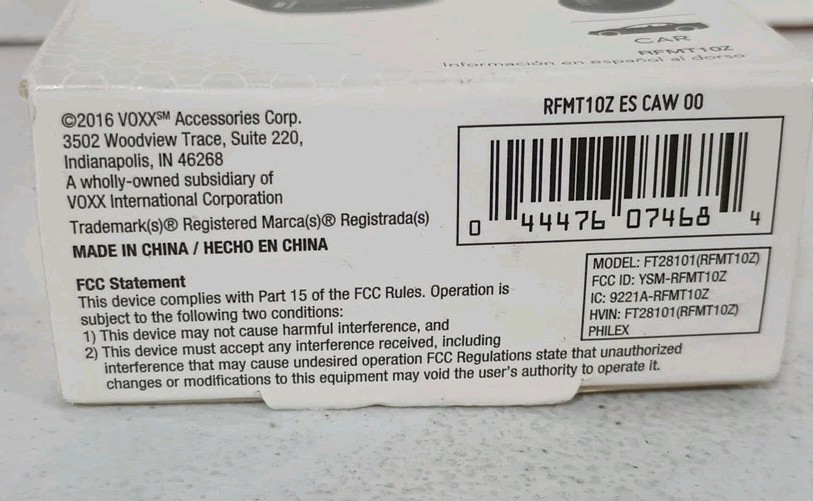 RCA RFMT10Z 3.5mm Input FM Transmitter Cigarette Lighter Adapter for Portable