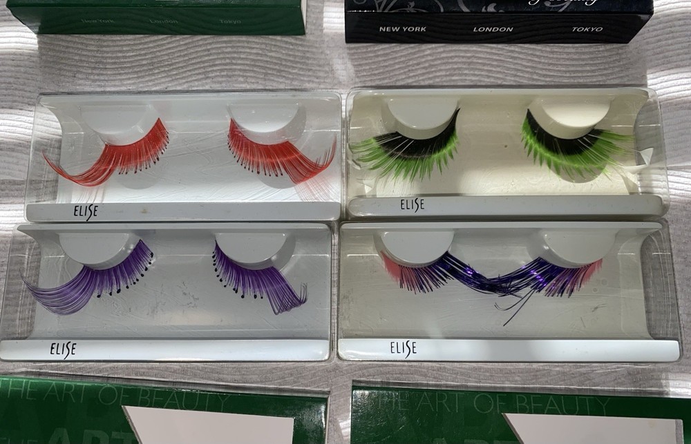 Elise Colored Eyelashes - Miscellaneous Party 4 Pack