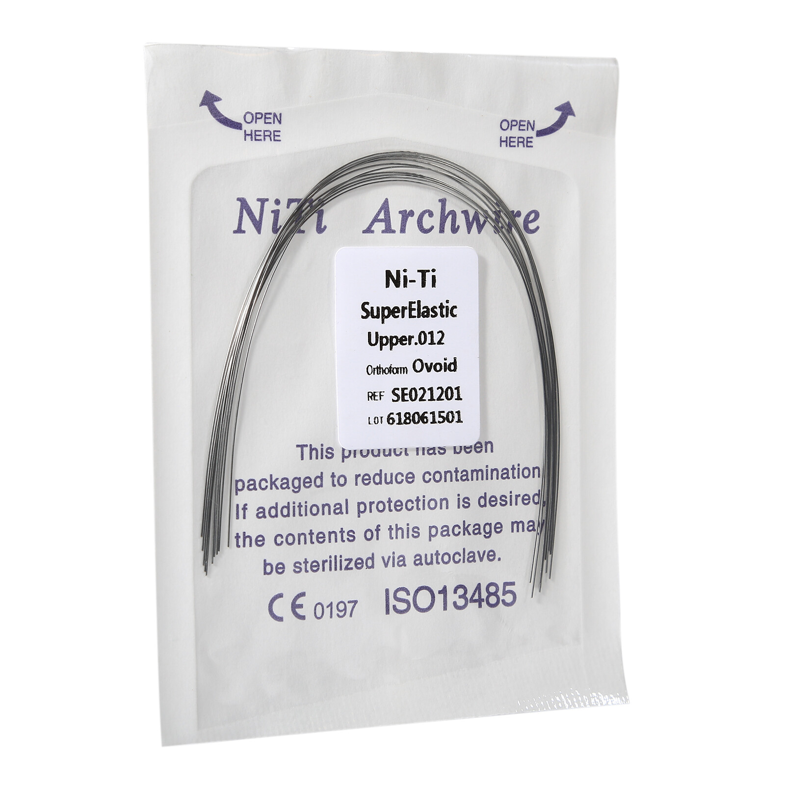 Dental Ortho Supper Elastic Niti Round Arch Wire 012/0.14/0.16/ 0.18/0.20 po