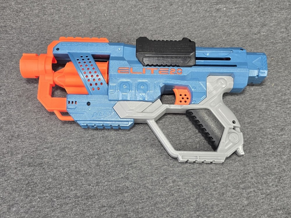 NERF Elite 2.0 Commander RD-6 Dart Blaster Blue Orange