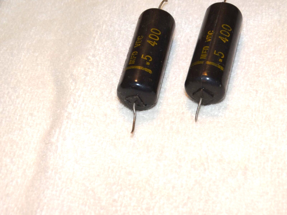 2 x General Instruments Capacitor Pulls .5 400vdc *Parts/Repair*#2