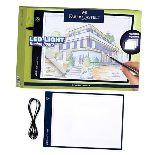 LED Light Tracing Board: Adjustable Light Up Drawing Board, LED Drawing Pad,