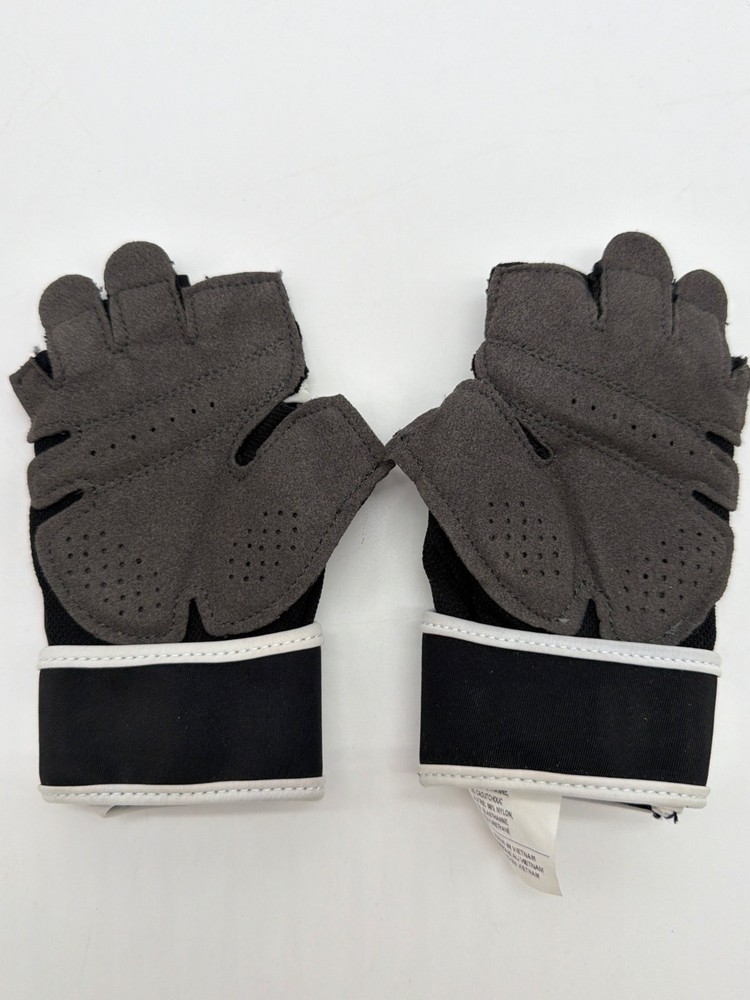 Nike Black & Gray Fingerless Training Gloves S