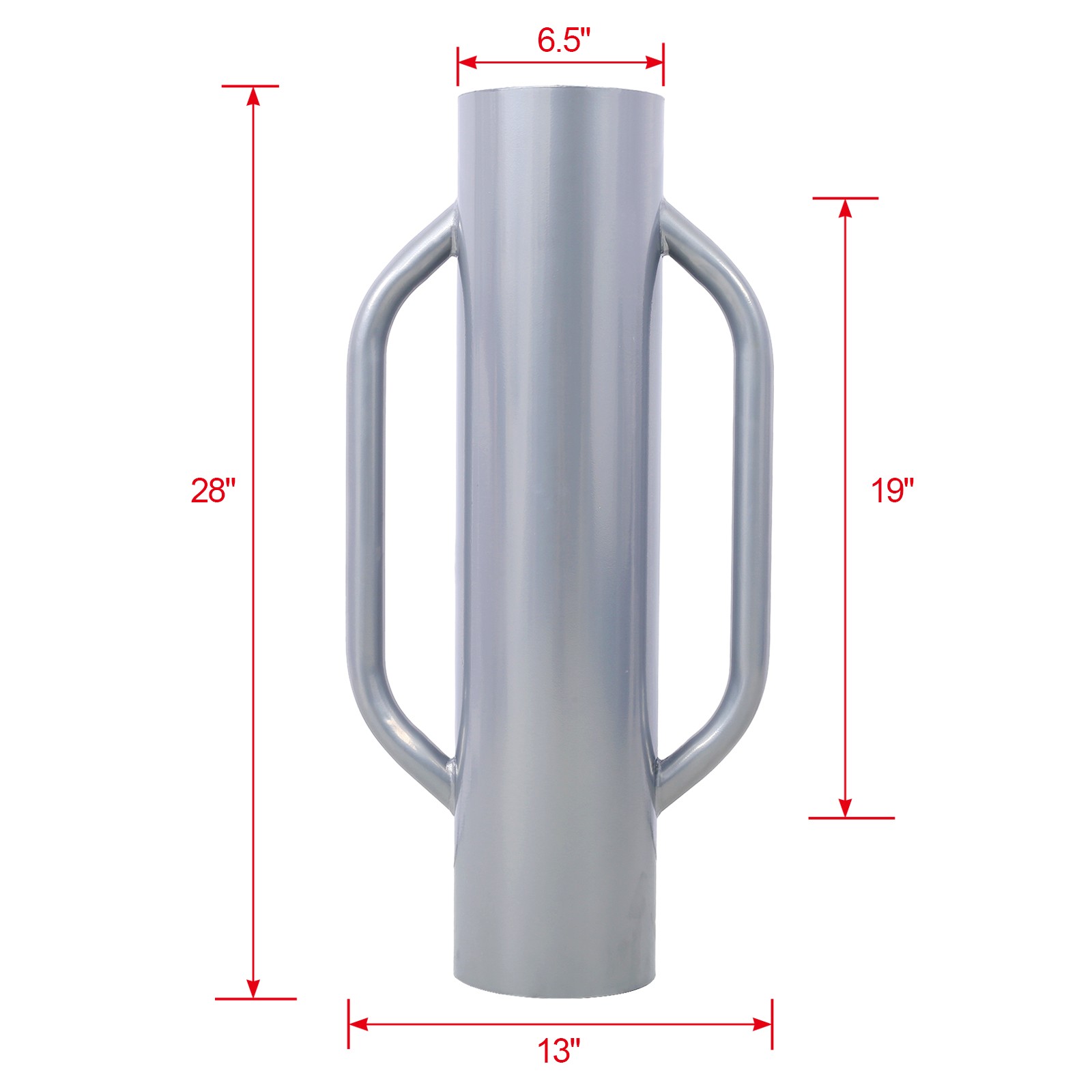 Heavy Duty Fence Post Driver Hand Post Pounder w/ Handle Wooden Post Hole Digger