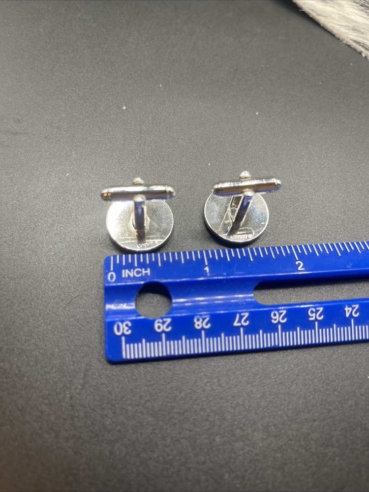 Stunning Silvertone Vintage Cuff Links #Q49