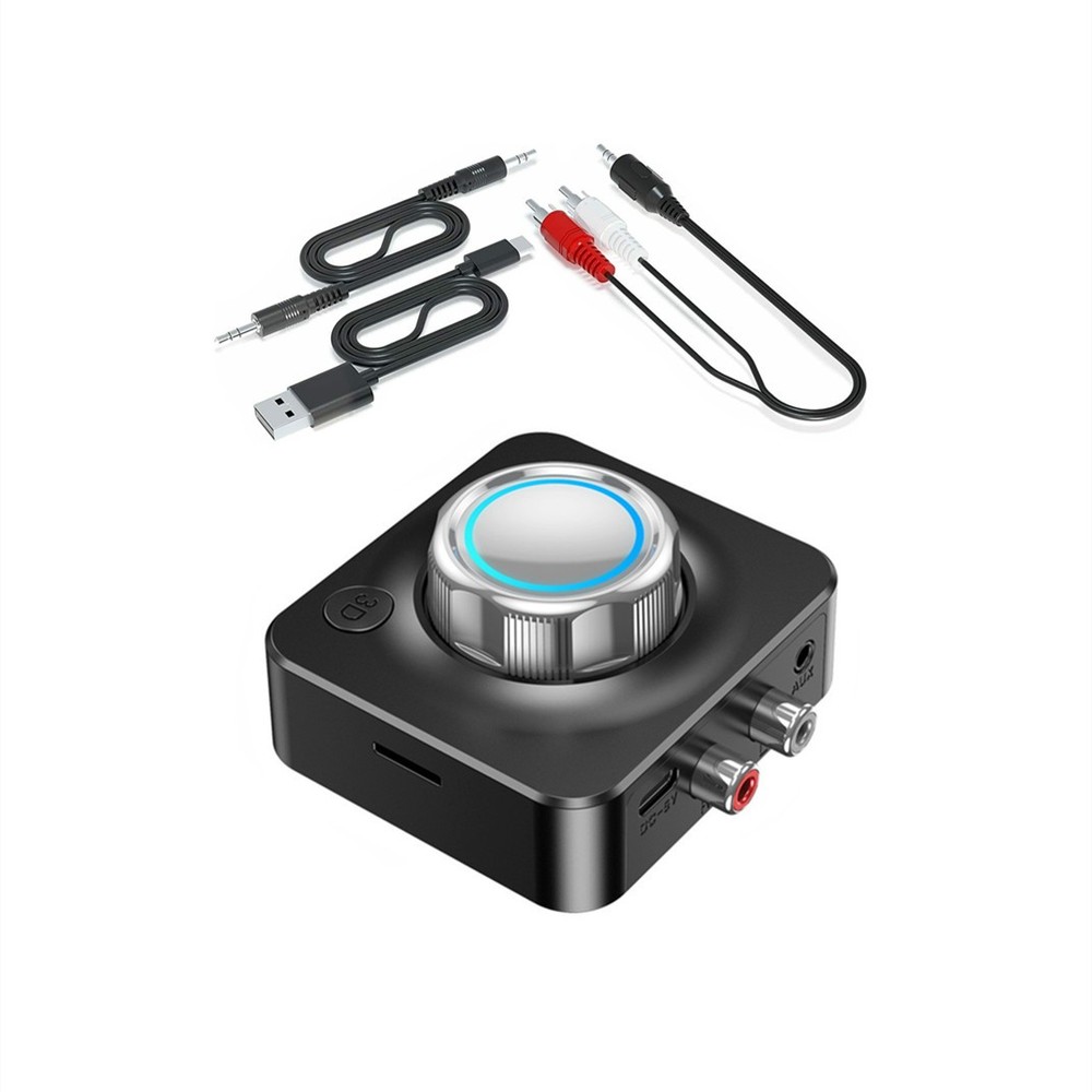 2-in-1 Wireless Bluetooth V5 Aux Audio Receiver Receiver TF Card Reader E