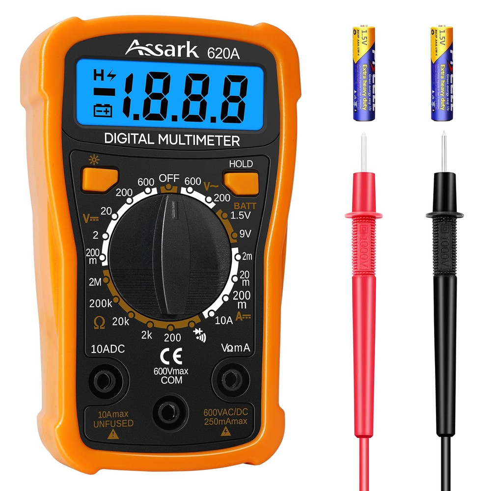 Digital Multimeter Voltage Tester,  2000 Counts Multimeter Measure AC DC Voltage