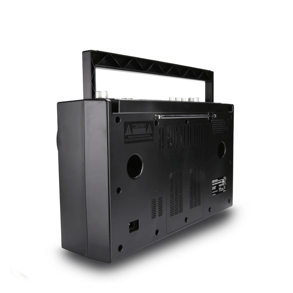 Emerson Retro Portable CD Boombox w 20 CD Track Programmable Memory LED Display