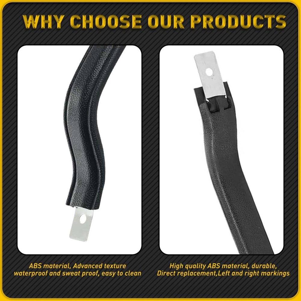 NEW Black Interior Door Pull Strap Inside Handle Set Pair FOR 87-95 YJ WRANGLER