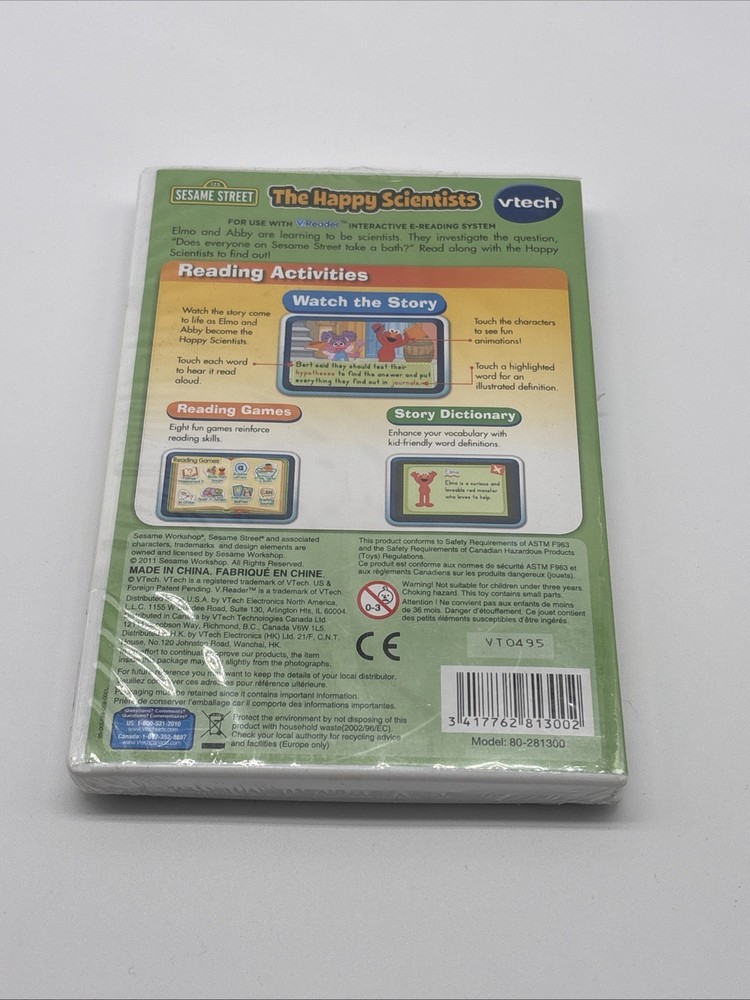 Animated E-book Reader by VTech: The Happy Scientists (V.Reader) NEW