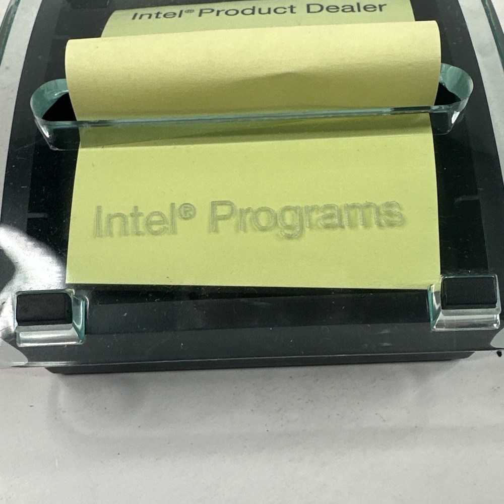 Intel Programs Post-it Sticky Note Holder 3M Computers Y8