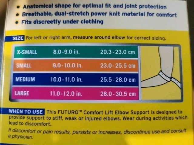 3M Futuro™ Comfort Elbow Support Size Small - Solution For Mild Support