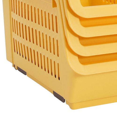 4 PCS Stacking Storage Baskets, Stackable Organizer Baskets, Storage Bin